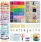 7200 Pcs Clay Beads for Bracelet Making Kit for Kids,DIY Friendship Flat Polymer Heishi with Charms and Elastic Strings,Christmas Jewellery Making Kit Bracelets and Necklace